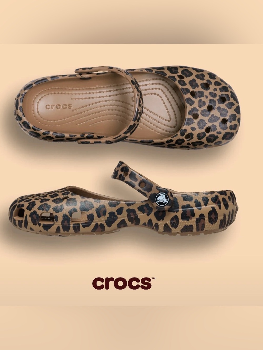 Crocs Classic Animal Ballet (Leopard) Women’s 9 - Picture 2 of 3